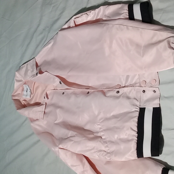 Silk pink fashion nova jacket - Picture 1 of 5